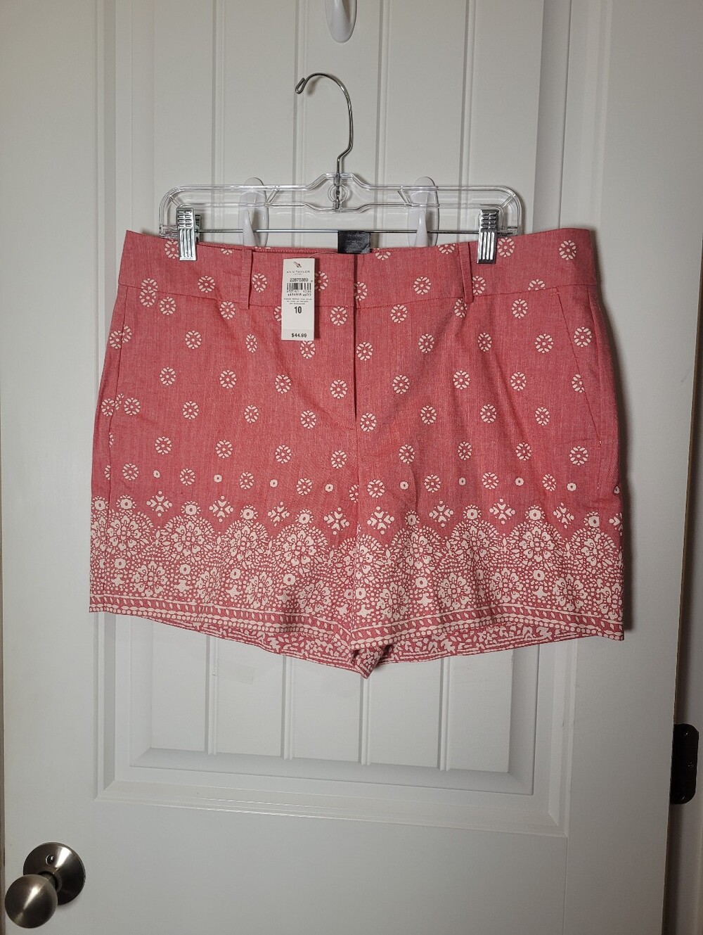 Women's Pink Patterned Casual Shorts by Ann Taylor NWT